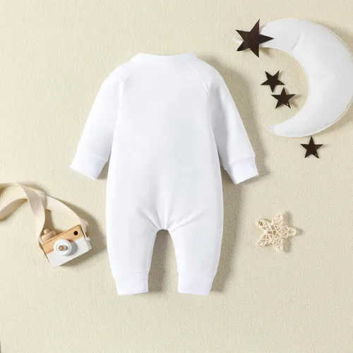 Vista 3 de Mameluco de Halloween para recién nacido, disfraz divertido de fantasma, disfraz de calabaza para niños y niñas, trajes para el día de todos