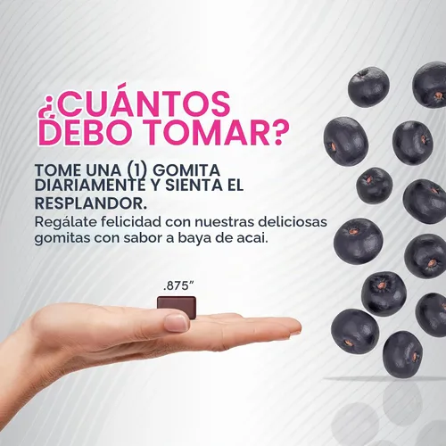 Vista 5 de Neocell Laboratories Asaí masticable Biotin Bursts, alta potencia, 30 onzas fluidas, S1560515N, 1, 1