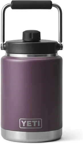 Vista 8 de YETI Rambler Jarra de Medio Galón, Aislada al Vacío, A Prueba de Fugas, Acero Inoxidable con MagCap Rosa (Tropical Pink)