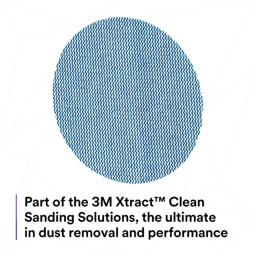 Vista 7 de 3M Xtract Net Disc 310W, discos de fibra abrasivos de 5 pulgadas, paquete múltiple de 12 piezas con velcro, 80+, 120+, 180+, 220+, 240+, 320+