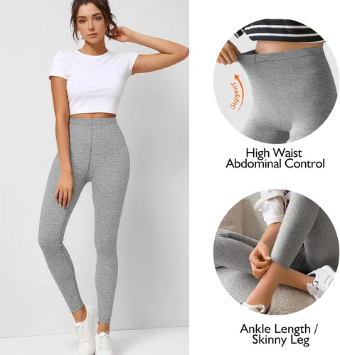 Vista 3 de Buauty Top corto de manga larga con hombros descubiertos para mujer, para entrenamiento, 17, Gris2