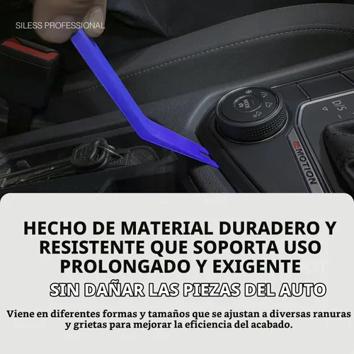 Vista 4 de Siless Juego de herramientas de extracción de moldura automática – 5 piezas – Herramientas de auto recortar herramientas de coche, herramienta