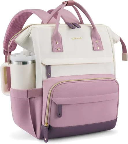Vista 30 de LOVEVOOK Mochila para laptop para mujer, 15,6 pulg.
