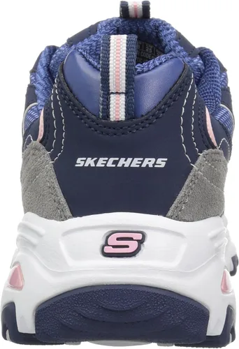 Vista 3 de Skechers D'Lites - Tenis de espuma viscoelástica con cordones para mujer