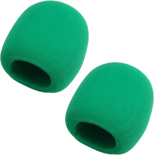 Vista 18 de Fielect 2 unids micrófono cubierta esponja espuma micrófono cubierta de micrófono de mano protección protección micro espuma filtro blanco