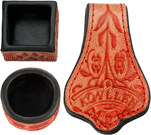 Vista 9 de KONLLEN Magnetic Chalk Holder, Pool Cue Chalk Holder Accessory Redondo-Negro