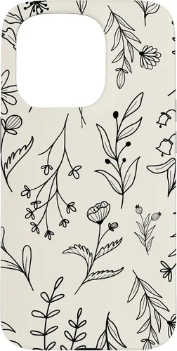 Vista 14 de Sand Beige Wildflower Floral Pattern Case for iPhone 16