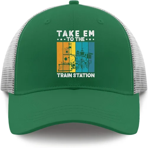 Vista 9 de Baseball Cap Take Him to The Train Station Dad Hats, Funny Dad Hat for Men