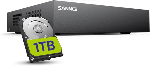 Vista 11 de SANNCE Grabador DVR de 16 canales 1080P con función de alerta por correo electrónico y detección de movimiento, salida HDMI 1080P, sin HDD y cámara