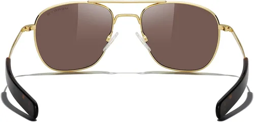 Vista 4 de MERRY'S Gafas de sol polarizadas militares clásicas cuadradas aviador para hombres o mujeres S8636