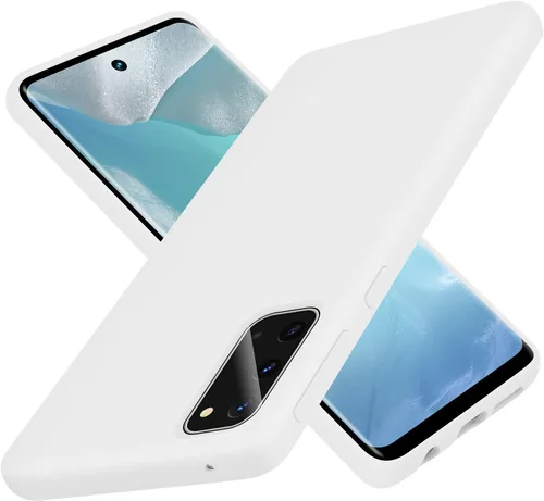Vista 11 de Funda para Galaxy S20 de 6.2 pulgadas (2020), silicona líquida suave protectora y forro de microfibra antiarañazos, a prueba de golpes, compatible