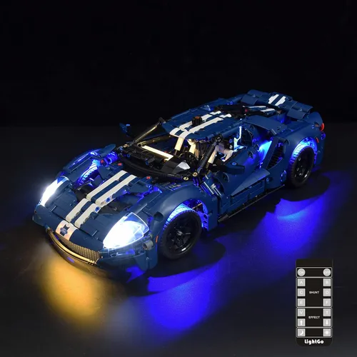 Vista 7 de LightGo Kit de iluminación LED diseñado para Lego 42154 2022 Ford GT Building Set, no incluye modelo (versión clásica)
