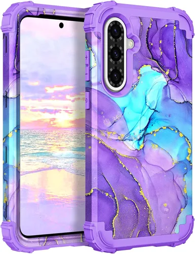 Vista 62 de Hocase Funda para Galaxy A37 5G, protección resistente a prueba de golpes, parachoques de goma de silicona suave+funda protectora híbrida