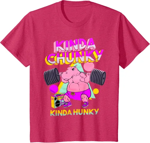 Vista 48 de Kinda Chunky Kinda Hunky, camiseta de gimnasio para culturismo, Negro