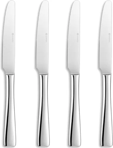 Vista 8 de KEAWELL Juego Premium de 4 Cuchillos de Cena de 9.5 Pulgadas Louis, Acero Inoxidable Apto para Lavavajillas, Cuchillos Serrados (Martillados)