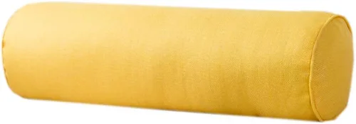 Vista 10 de Almohada larga de algodón y lino para el hogar, almohada redonda decorativa para el cuello cervical, almohada cilíndrica redonda para rodilla Beige