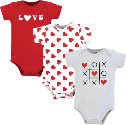 Vista 459 de Hudson Baby baby-girls Cotton Bodysuits 3-pack