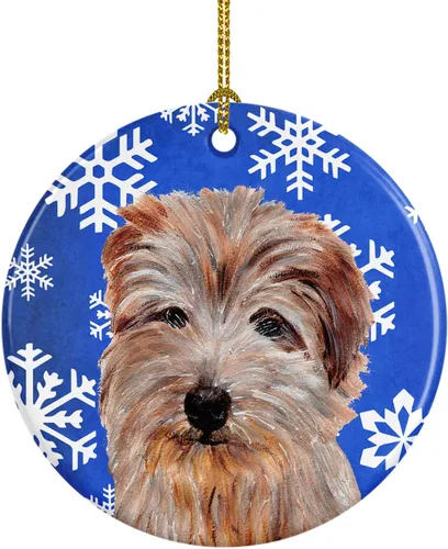 Vista 333 de Caroline's Treasures Cavalier Spaniel - Adorno de cerámica para colgar en el árbol de Navidad, para el hogar, Navidad, fiestas, regalo, 3 pulgadas
