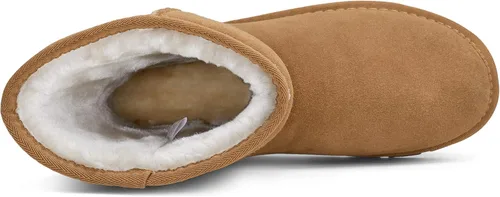 Vista 6 de Jousen Men's Winter Boots Suede Snow Boot Leather Mid-calf Shoes Fur Lining