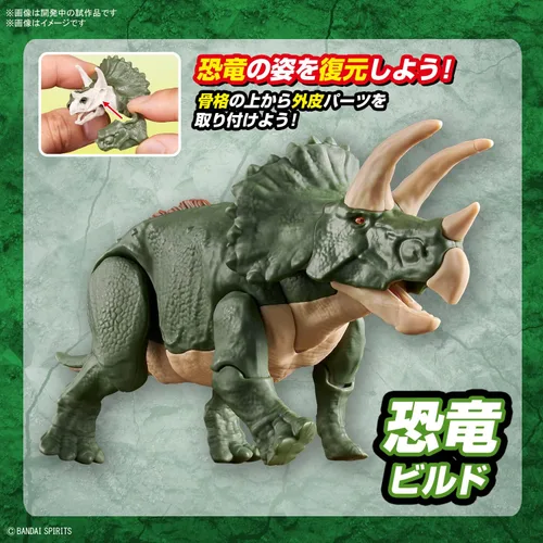 Vista 5 de Bandai Hobby - Plannosaurus - #02 Triceratops, kit de modelo de dinosaurio Bandai Spirits