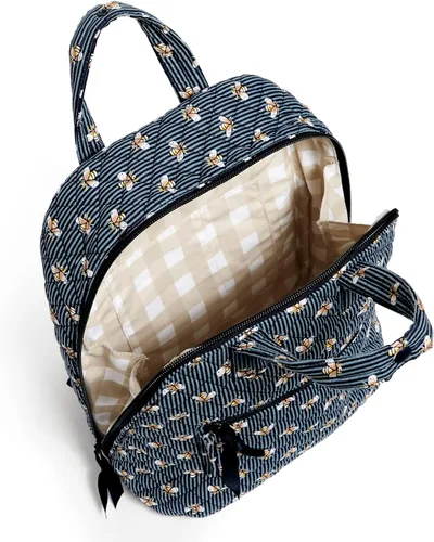 Vista 3 de Vera Bradley Mini mochila Totepack de algodón para mujer