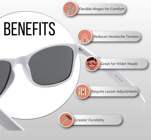 Vista 2 de Got Shades Wholesale Bulk Unisex 80's Retro 100% UV Sunglasses for Adults - 10 Pack - wFlex Hinges