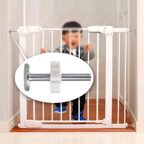 Vista 7 de OwnMy Adaptadores de puerta M10 (0.394 in/0.39 pulgadas), 4 piezas de varilla roscada para puerta, accesorios de varilla de husillo, piezas