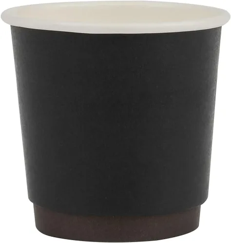Vista 2 de Restaurantware Tazas de café de papel de 4 onzas, 25 tazas de papel desechables de doble pared, a prueba de fugas, reciclables, tazas calientes