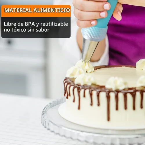 Vista 5 de ALLTOP - Juego de bolsas y puntas para decoración de tartas
