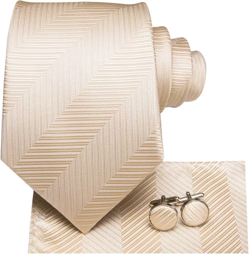 Vista 2 de Dubulle Conjunto de corbata para hombre diseño de cachemira sólido corbata de seda para hombre con gemelos corbata y bolsillo cuadrado
