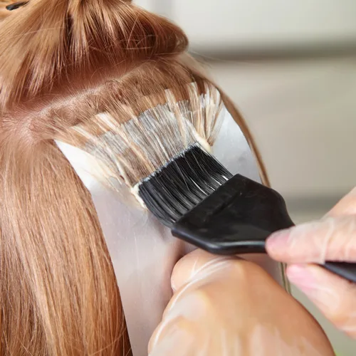Vista 2 de Papel de tinte para el cabello – 100 piezas de láminas profesionales de 11.8 x 3.8 pulgadas para cepillo de color, envoltura de malla, hojas
