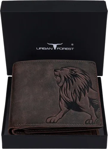 Vista 2 de Urban Forest Luke - Conjunto de regalo combinado de cartera de cuero y cinturón casual para hombre