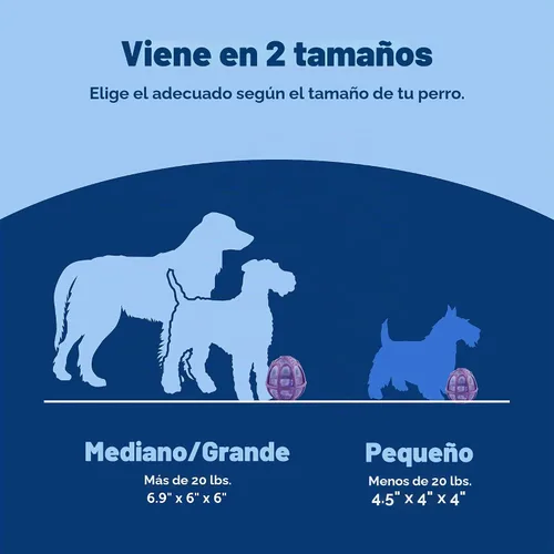 Vista 5 de PetSafe Busy Buddy Kibble Nibble juguete para perro dispensero de comida, L, Púrpura