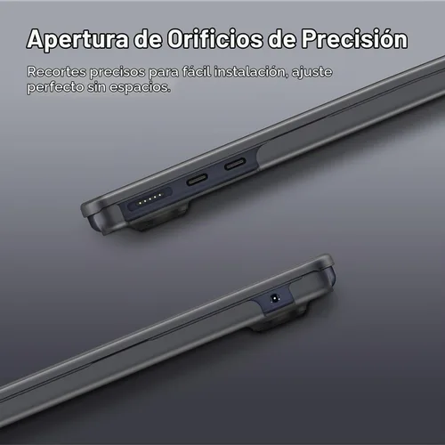 Vista 5 de BlueSwan Funda flexible para MacBook Air de 15 pulgadas, M5 M4 M3 M2 2026 Negro (Frosted Black)