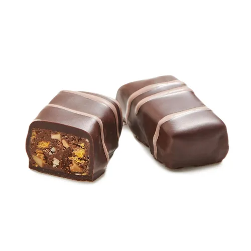 Vista 9 de Cesta de regalo para el Día de Ftaher de Brooklyn – 7 tipos de chocolates gourmet hechos a mano – Juego de lujo de chocolates artesanales Kosher sin