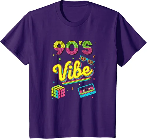 Vista 66 de 90s Nostalgia Retro Apparel - 90'S Vibe Retro T-Shirt Negro