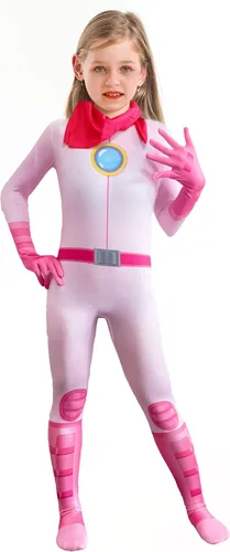 Vista 2 de ANUBHAVSHAALA Disfraz de princesa para niñas, overol de cosplay de 4 a 10 años