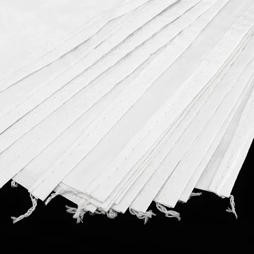 Vista 4 de SEUNMUK Paquete de 50 bolsas de arena vacías de 18 x 30 pulgadas, bolsas de arena de polipropileno tejido blanco vacías, bolsas de arena resistentes