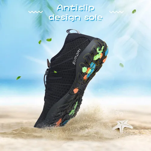 Vista 3 de SIMARI - Zapatos para deportes acuáticos de secado rápido para hombre o mujer ideales para buceo natación surf caminar en el agua playa o yoga