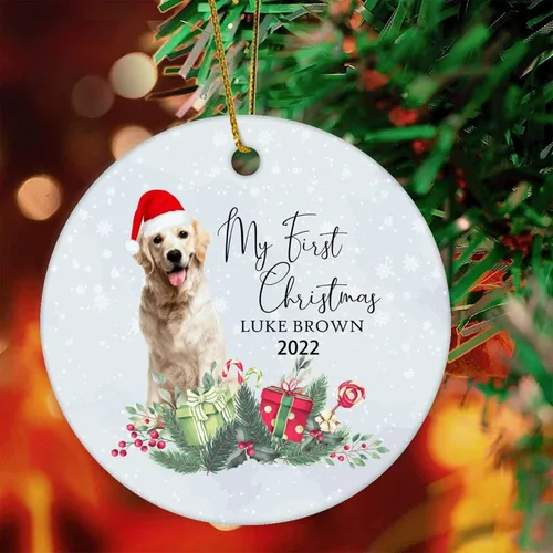 Vista 28 de 1st First Christmas Pet Ornament 2022 Dog Christmas Bauble Custom Ornament Dog Lover Gifts Personalised Dog Name Ornament English Cocker Spaniel Gift
