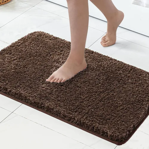 Vista 13 de MIULEE Alfombras de baño negras, suaves y pequeñas, absorbentes, antideslizantes, de secado rápido, esponjosas, para baño, bañera y duchas, lavables