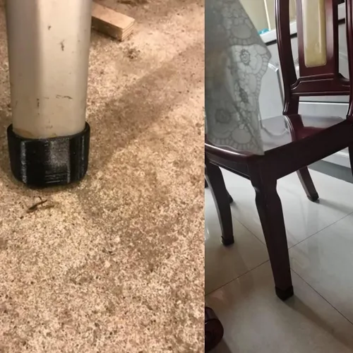 Vista 6 de Pies de repuesto para sierra ingletadora Dewalt DWX, 4 patas de goma