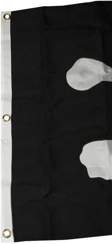 Vista 4 de Premium 3x5 Embroidered Sewn Pirate Scarf Synthetic Cotton Flag 3'x5