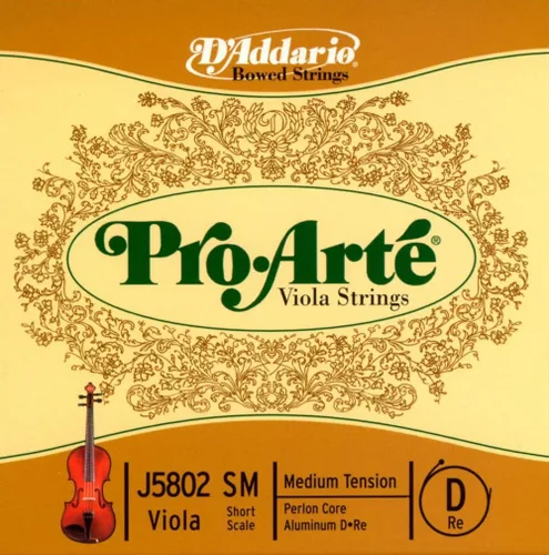 Vista 13 de D'Addario Pro-Arte Viola Single A String, escala media, tensión media