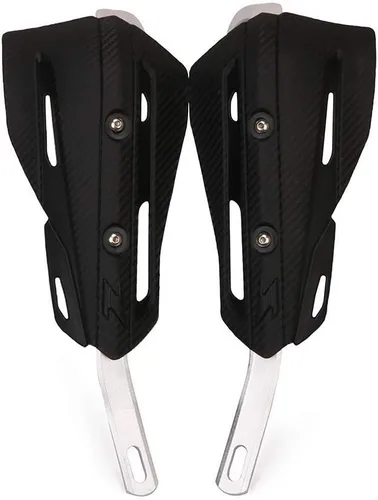 Vista 5 de JFG RACING Protectores de Mano para Dirt Bike, Protectores de Mano de Motocicleta 7/8'' y 1 1/8'' de Aluminio Universales para Dirt Pit Bike MX Negro