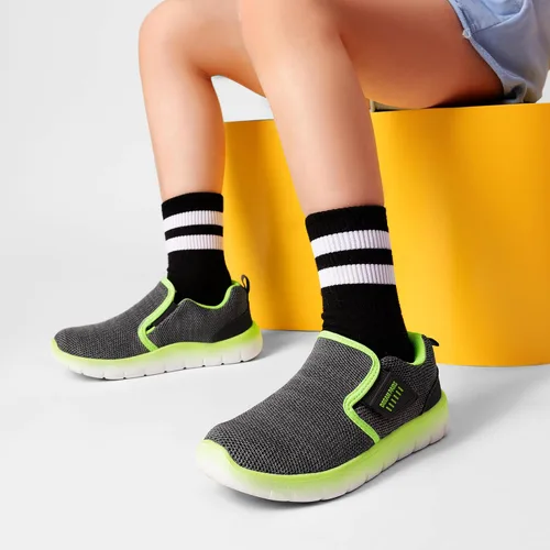 Vista 6 de DREAM PAIRS Zapatos deportivos para niños y niñas, tenis EZ-Ons MightyMovers para correr, atlético, descalzo, sin caída, tenis deportivos