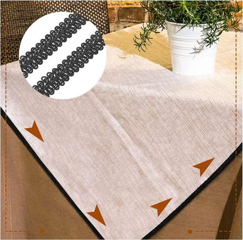Vista 6 de Jutom Gimp - Trenza de 1/2 pulgada, 20 yardas, tejido de poliéster, adorno decorativo para disfraces, manualidades, costura, cortina, decoración