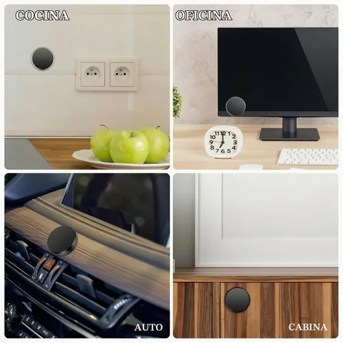 Vista 6 de TOODOO Soporte magnético para teléfono celular, 4 piezas, soporte para teléfono celular, soporte universal para automóvil, soporte magnético plano
