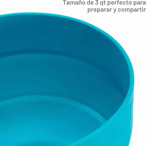 Vista 7 de Goodful Máquina de Palomitas de Silicona Plegable, Fabricante de Palomitas de Aire Caliente para Microondas, Tazón Hecho sin BPA, Azul