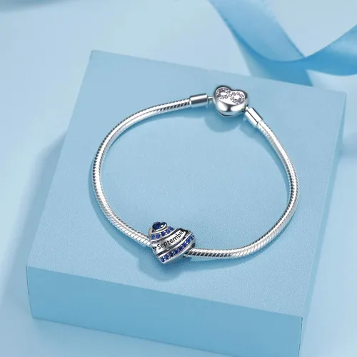 Vista 6 de Dijes de corazón de piedra natal para pulseras y collares, plata de ley 925, dijes de cuentas de corazón para pulseras y collares, regalos